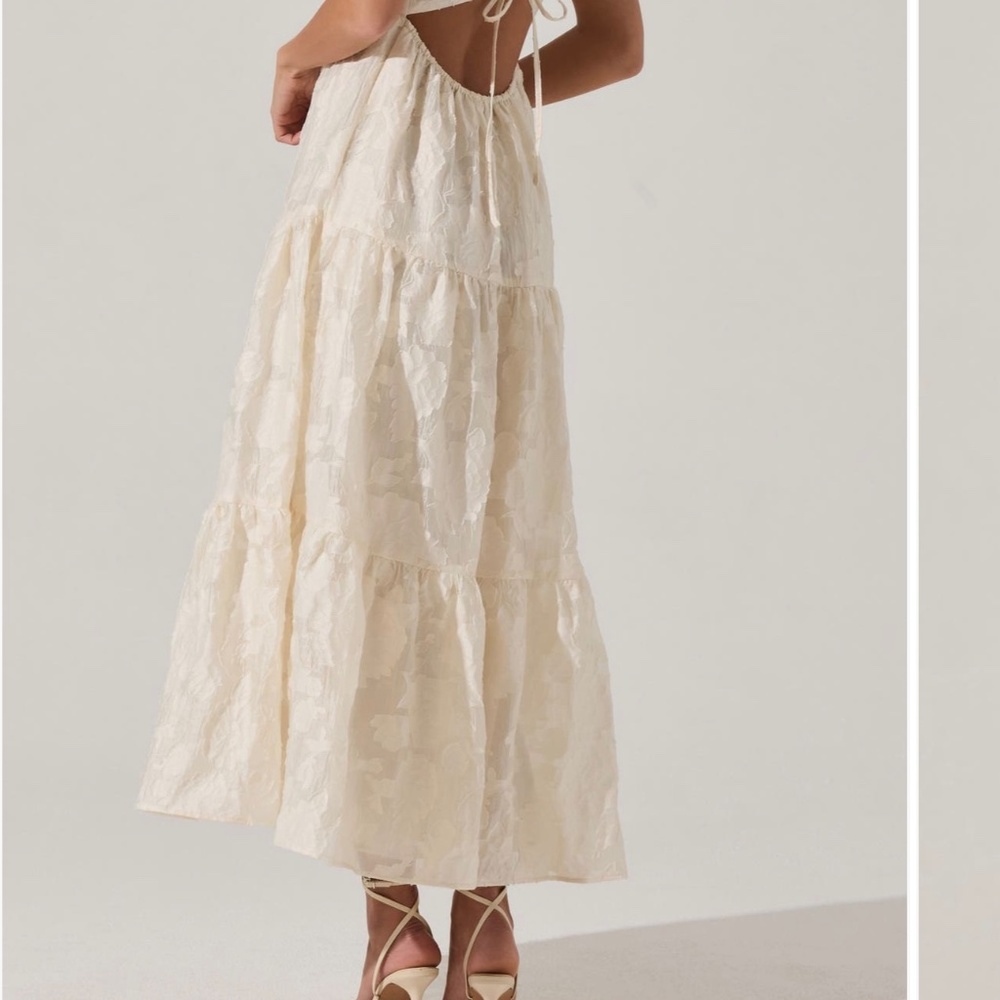 Astr the Label Floral Chiffon Tiered Midi Dress - Picture 4 of 8